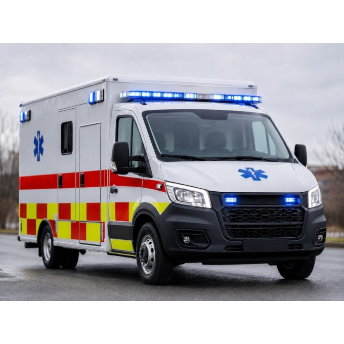 Sistem de avertizare optico-acustic cu lumini de lucru pentru Ambulante